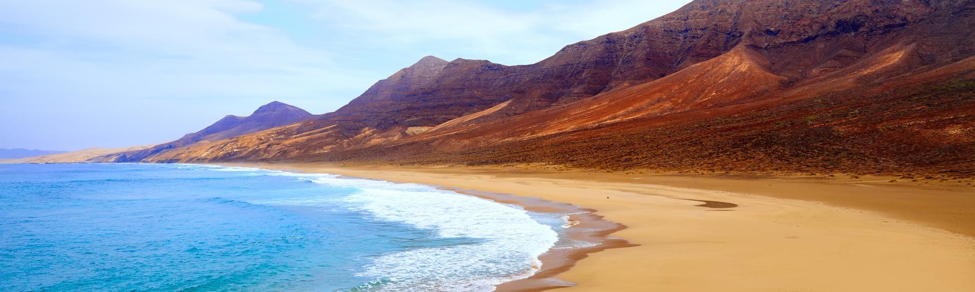 Untouched Cofete Beach in Fuerteventura