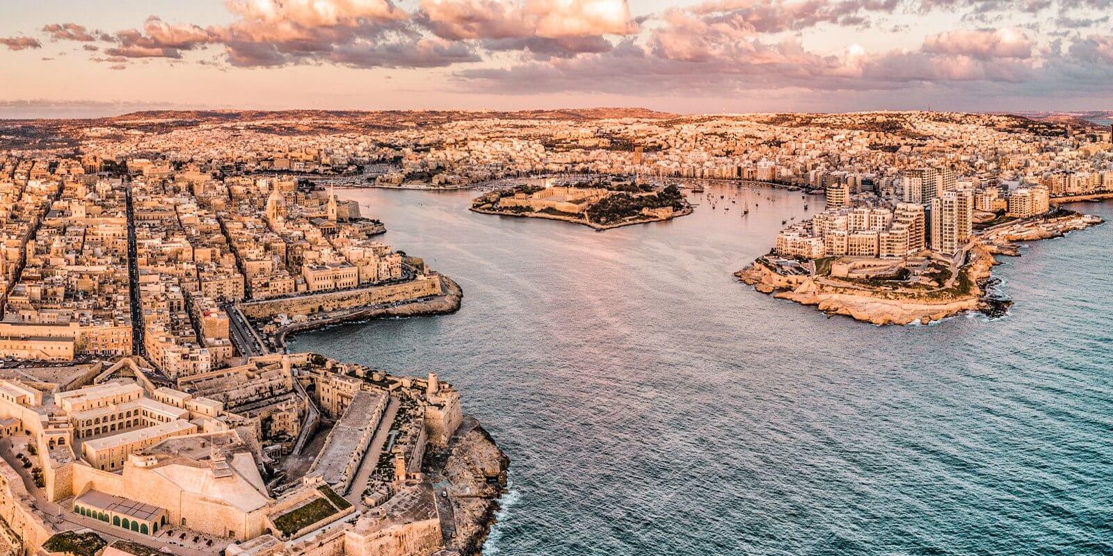 A view of Sliema from the water