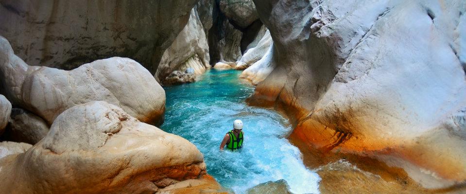 Kayaking in Goynuk Canyon, Turkey