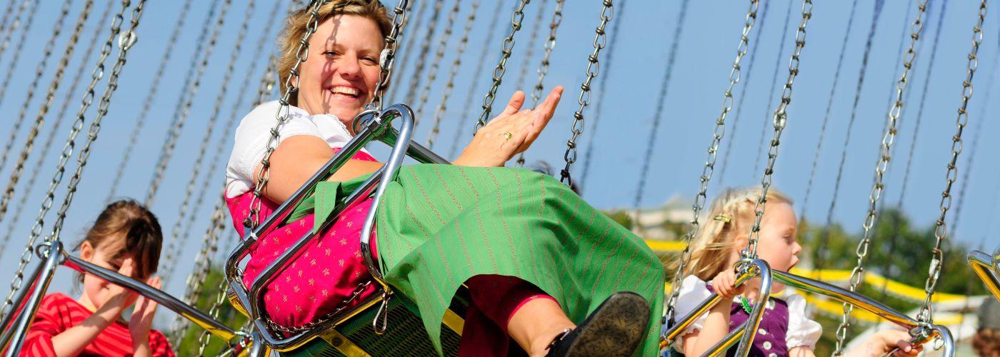 Carnival ride at a Volksfest