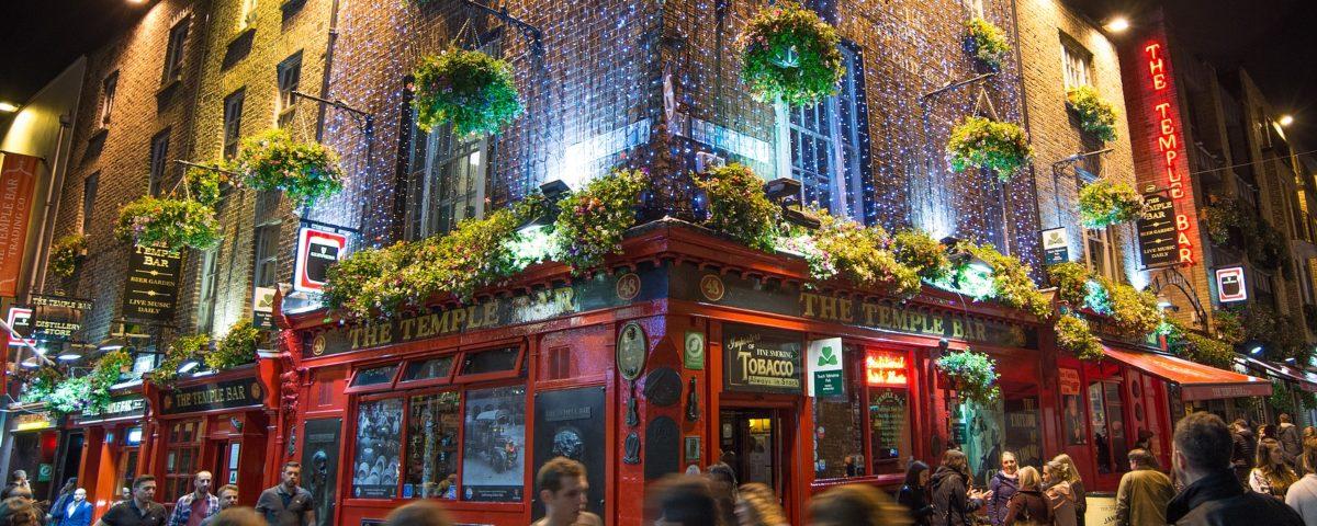 Dublin's Temple Bar district helps make the city one of the best holiday destinations for new year