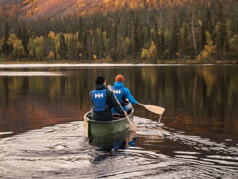Canoeing in Finnish Lapland