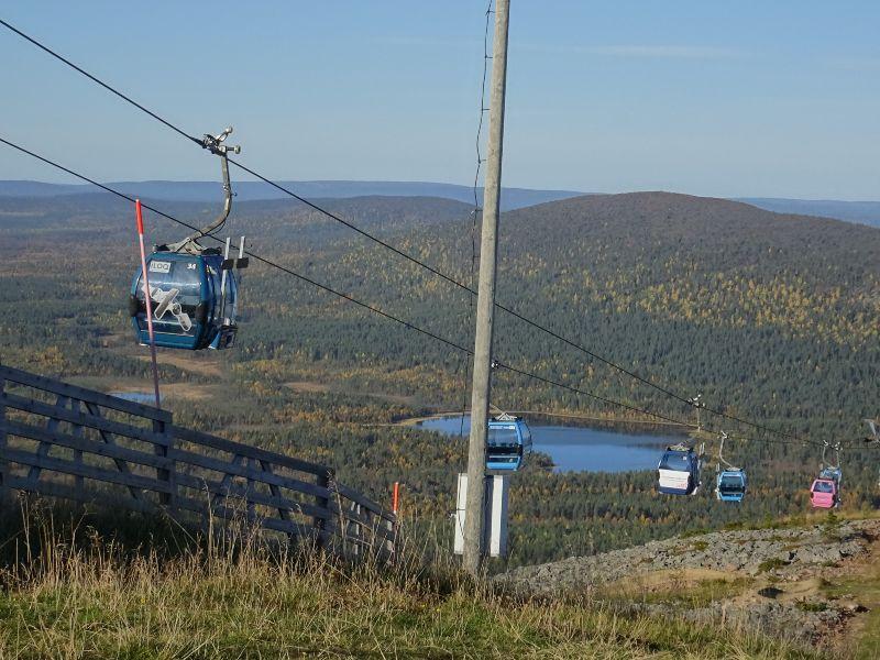 Gondolas at Levi Fell