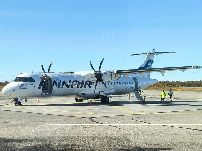 Finnair plane at Kittilä Airport