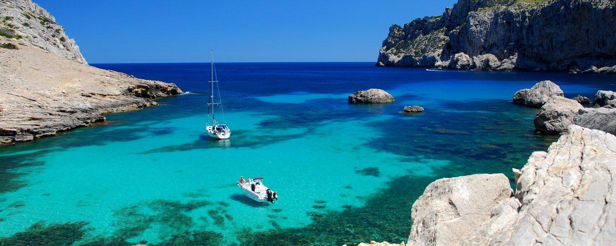 A beautiful bay in Majorca in Spain's Balearic Islands