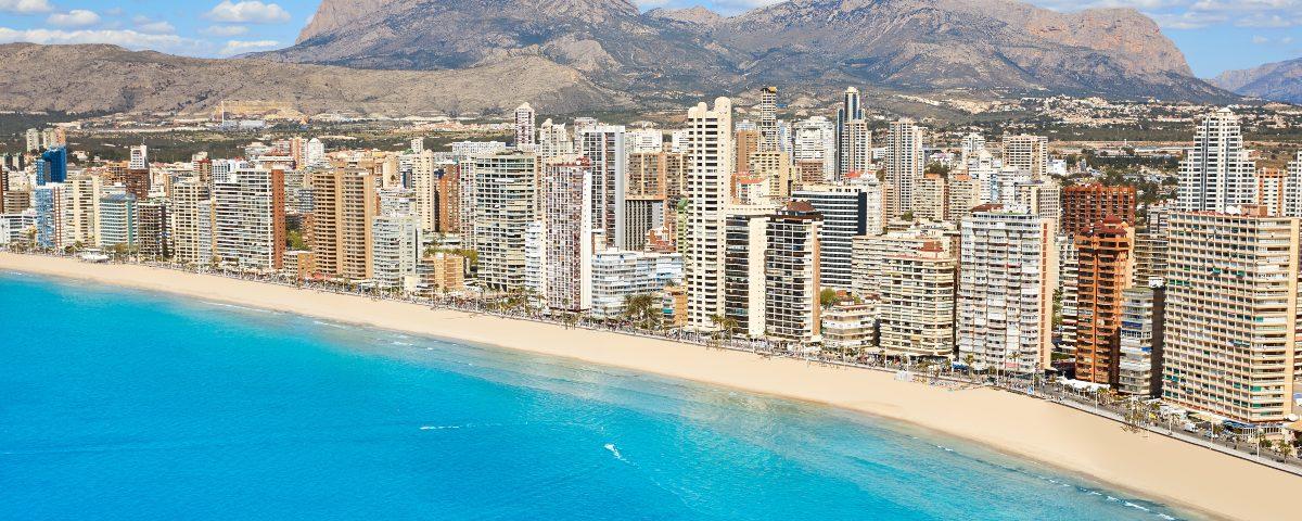 A view of Benidorm's famous skyline