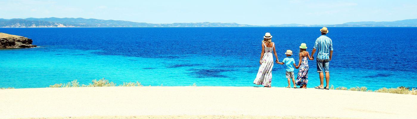 Family beach holiday