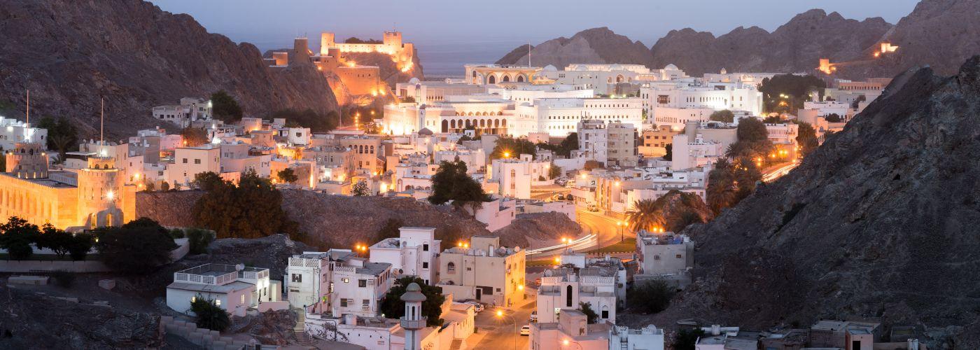 Skyline view of Muscat, Oman