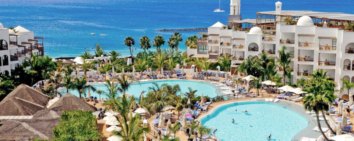 Family pools and sea views at Princesa Yaiza Suite Hotel Resort in Lanzarote