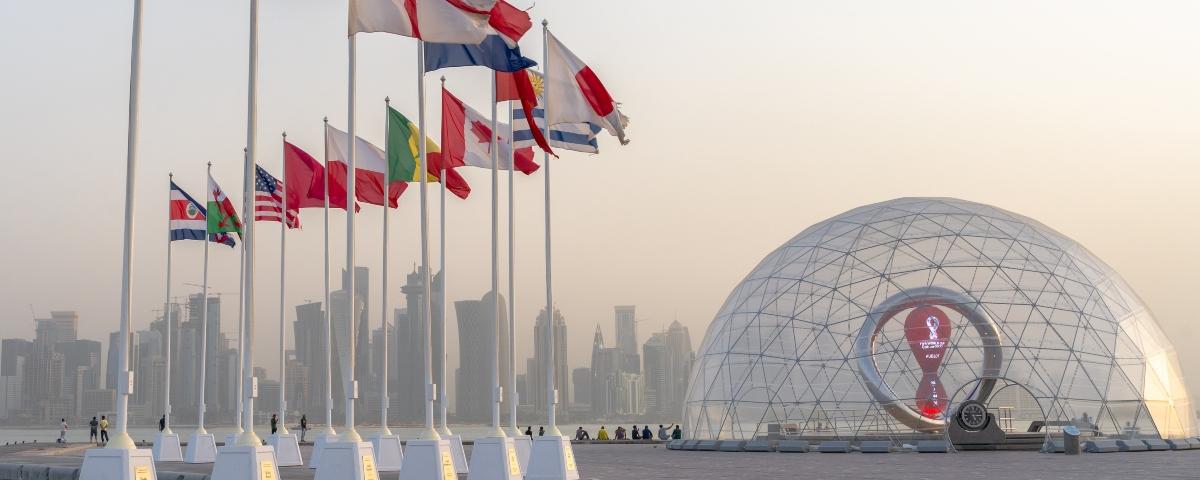One of Qatar's football stadiums ahead of World Cup 2022