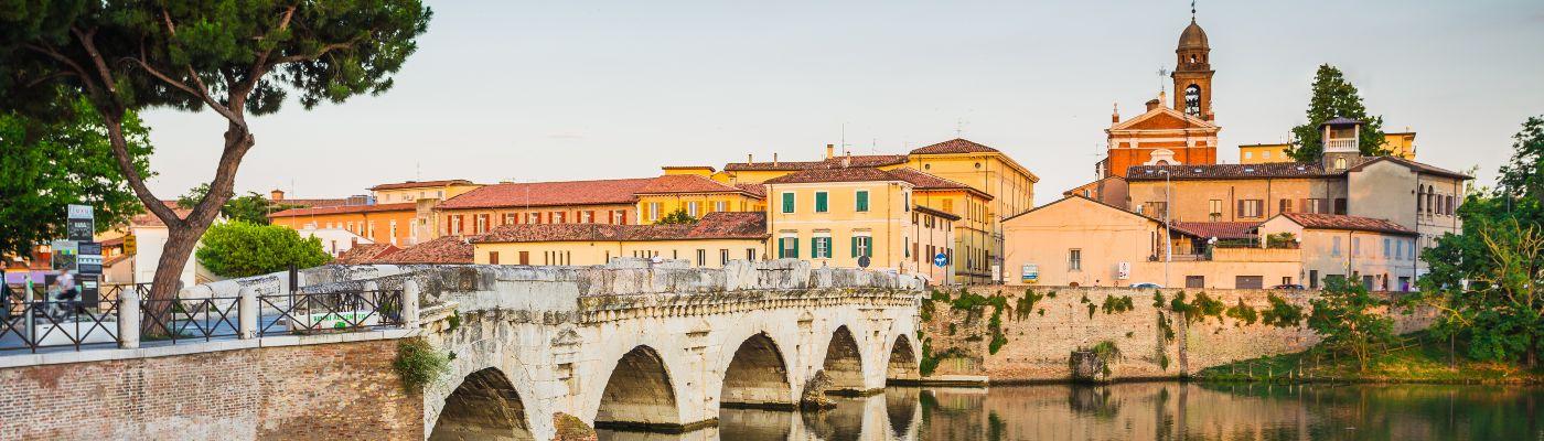 Old bridge in Rimini
