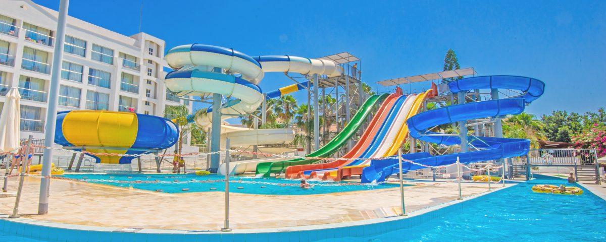 The waterpark at Anastasia Beach Hotel in Cyprus