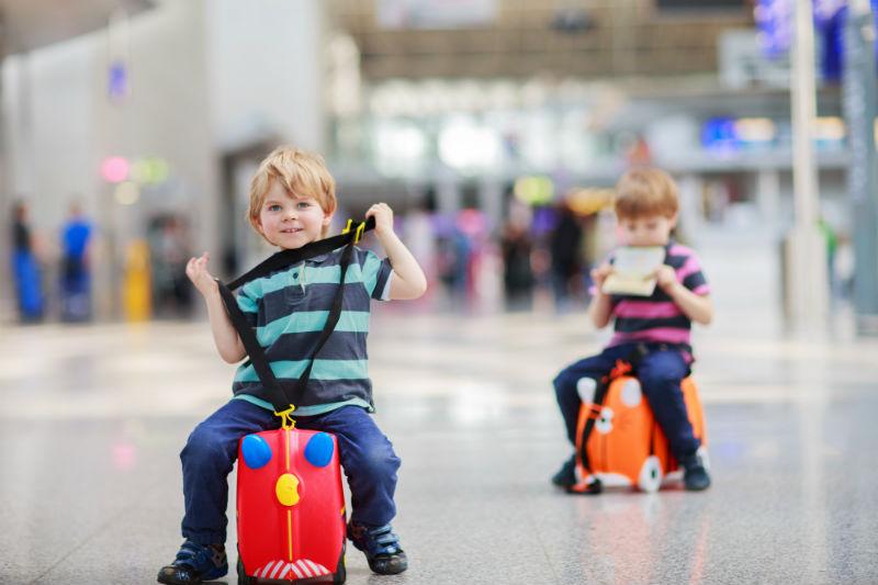 Kids at airport