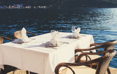 A seafront restaurant in Croatia