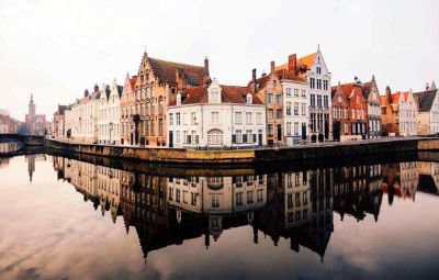 Beautiful scenic view in Bruges