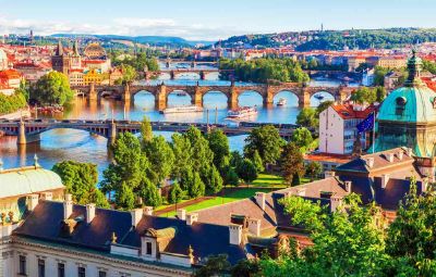 Beautiful scenic view in Prague