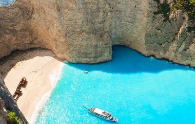 Explore Smugglers Cove In Zante Greece image