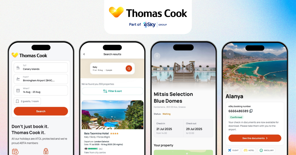 Thomas Cook releases app with package holidays